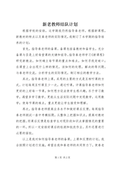 新老教师结队计划.docx