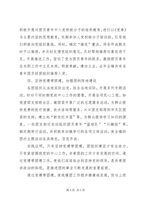 以党建带团全面推动共青团工作健康发展.docx