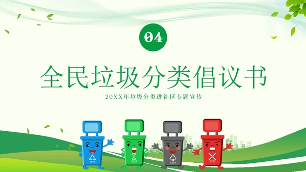 垃圾分类知识社区宣讲PPT课件