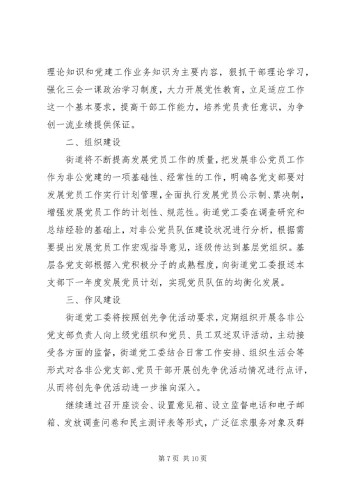 社区非公党建工作计划书.docx