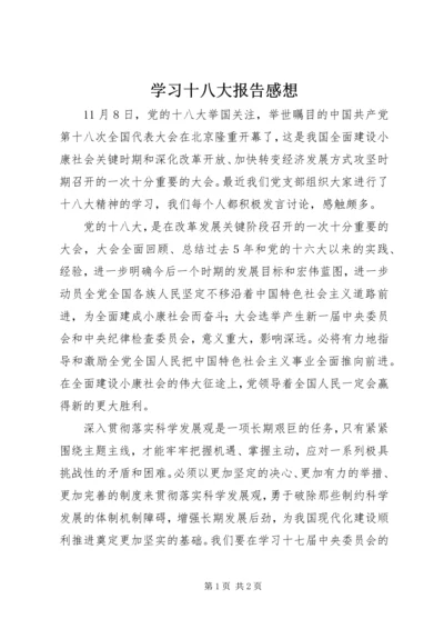 学习十八大报告感想 (5).docx