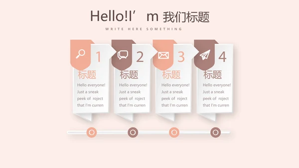 时尚创意微立体述职报告商务通用PPT动态模板