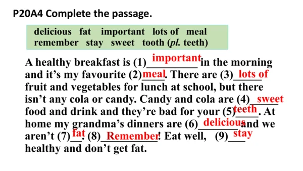 Module 4 Unit 2 Is your food and drink healthy? 课件