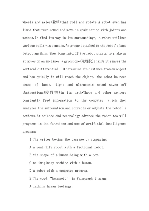 09年职称英语理工类阅读理解考前练习2