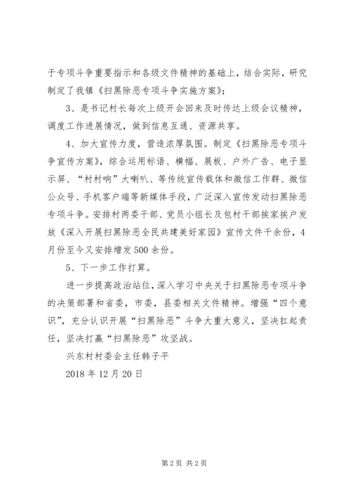 村级扫黑除恶专项斗争开展情况调研报告.docx