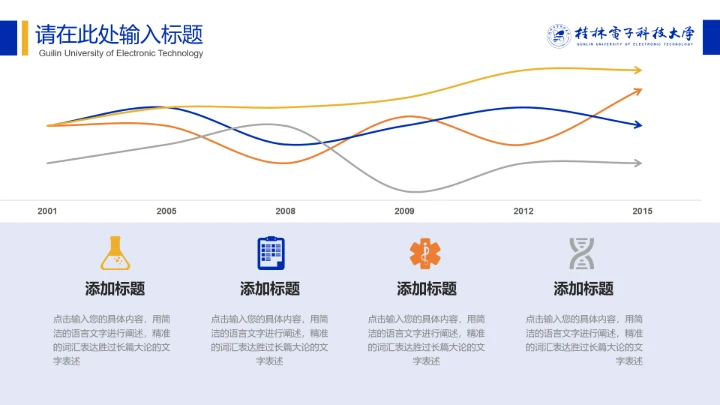 桂电电子科技大学专属学术汇报毕业答辩教学课件通用PPT模板