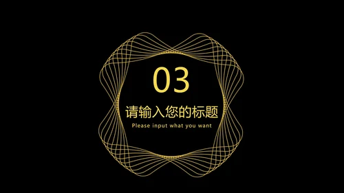 高级黑金工作总结汇报PPT模板
