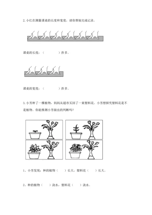 教科版一年级上册科学期末测试卷附参考答案（培优b卷）.docx