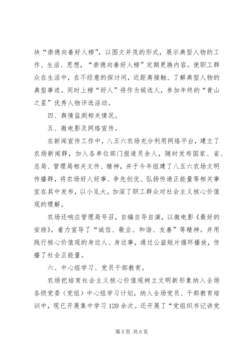 小学培育和实践社会主义核心价值观工作汇报(5).docx
