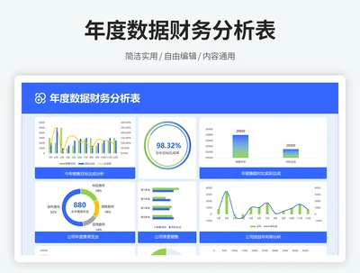 年度数据财务分析表