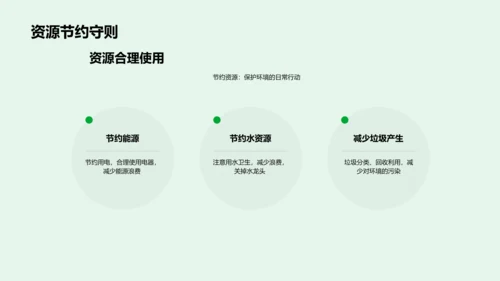 环保教学课件PPT模板