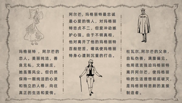 茶花女语文课件通用PPT模板