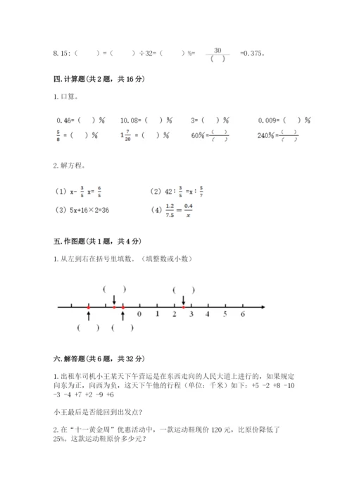 小升初数学期末测试卷附参考答案【考试直接用】.docx
