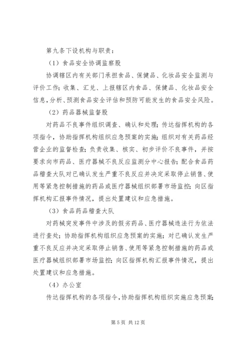 食品药品安全预警防控监测运行机制实施方案 (2).docx