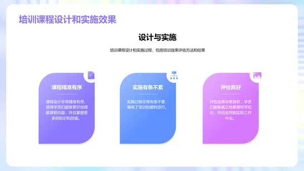 紫色培训经理竞聘述职报告PPT模板