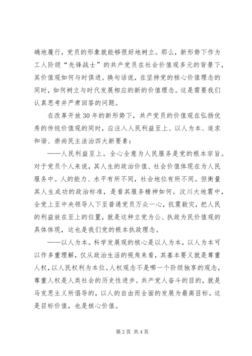 新时期党员价值观意见 (2).docx