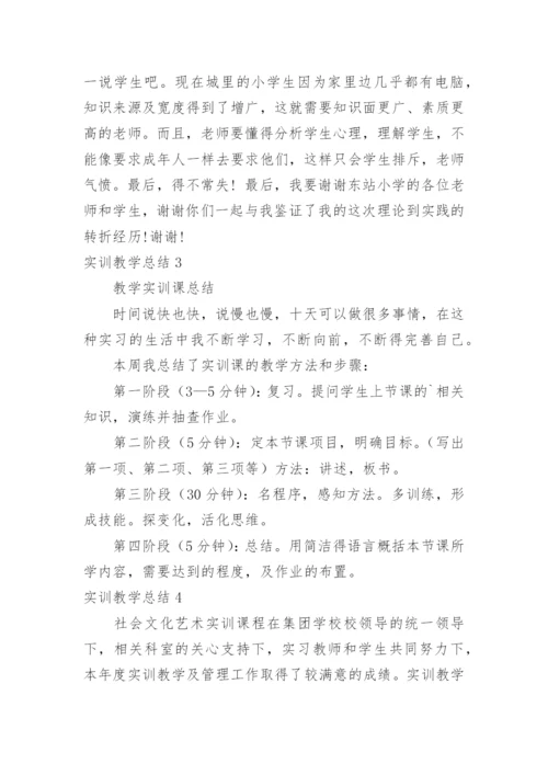 实训教学总结.docx