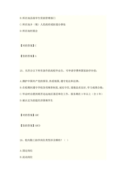 2023年资助网络知识竞赛题部分答案.docx