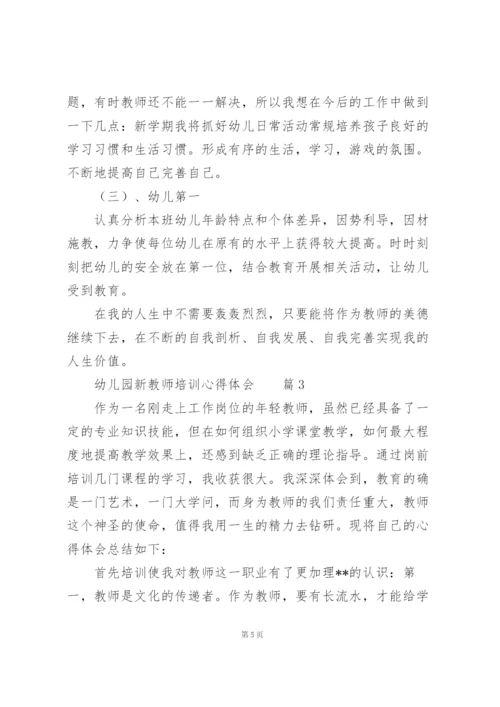 幼儿园新教师培训心得体会范文4篇.docx