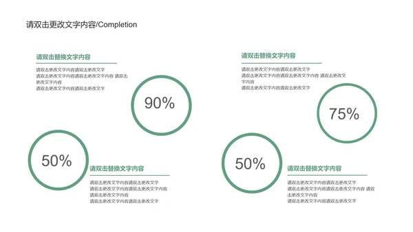 绿色简约风企业宣传汇报PPT模板