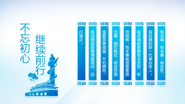 蓝色党建党支部年年终总结学习教育PPT