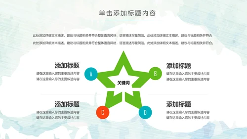 水彩钢琴音乐艺术培训工作述职ppt模板