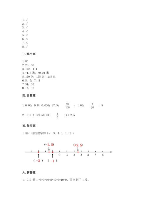 小升初六年级期末试卷精品（典优）.docx