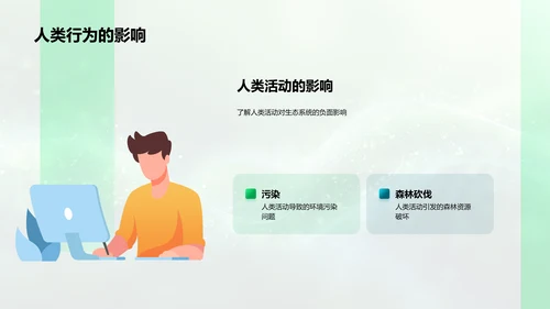 生态平衡教育讲座PPT模板