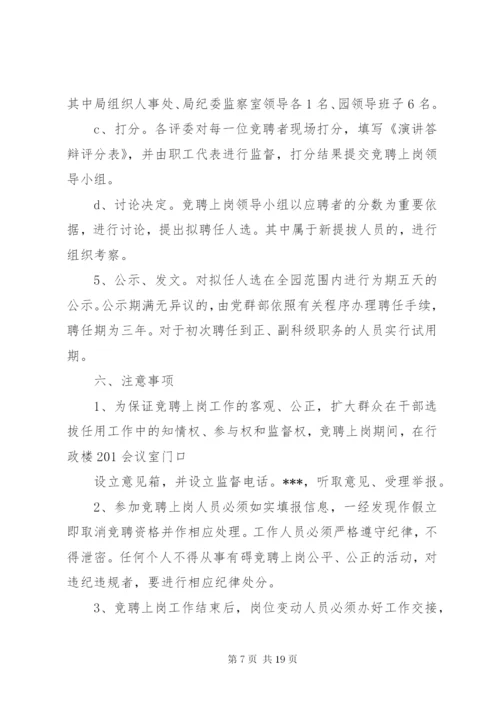 国有企业XX公司中层干部竞聘方案.docx