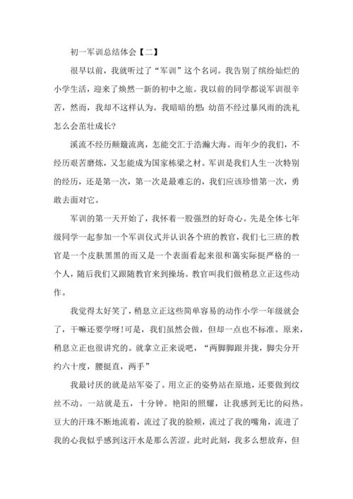 初一军训总结体会-初一军训总结体会范文.docx