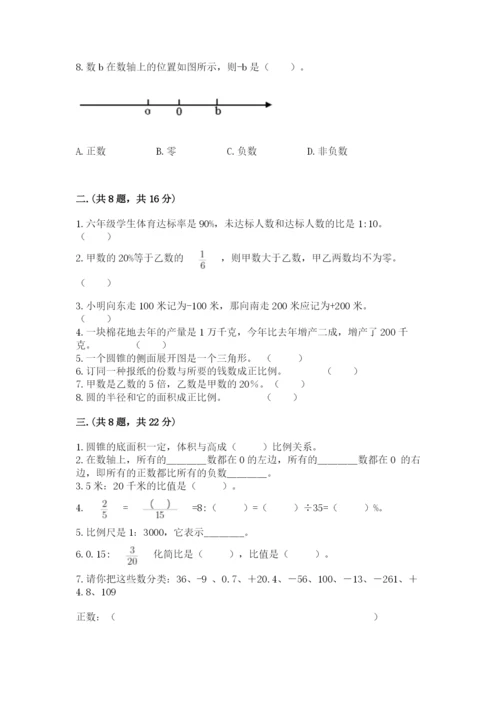 山东省济南市外国语学校小升初数学试卷（全优）.docx