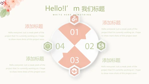 唯美淡雅小清新产品介绍方案策划动态PPT模板