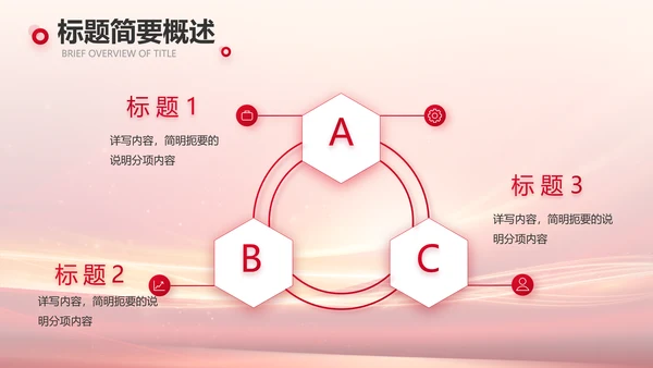 红色会议背景工作总结汇报动态PPT模板