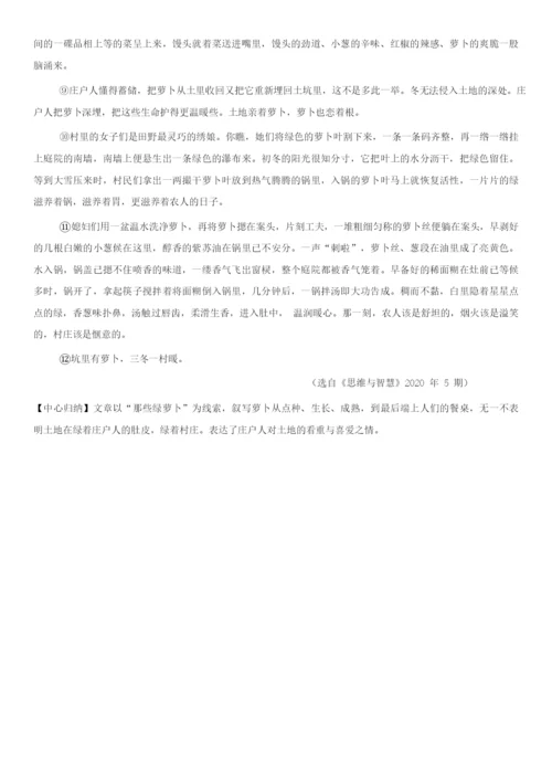 2021年中考现代文阅读猜押(6.9).docx