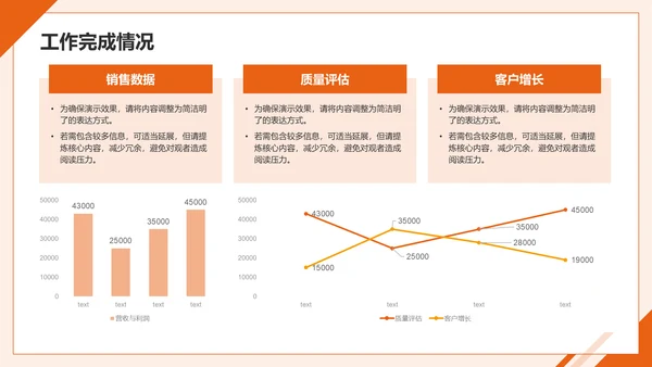 橙色扁平风下一步工作计划安排PPT模板