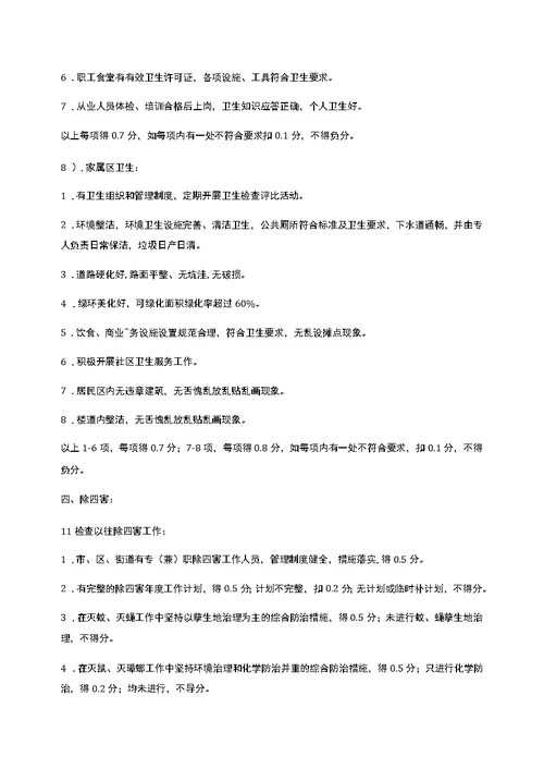 渌湘实校学校爱卫创卫检查评比制度