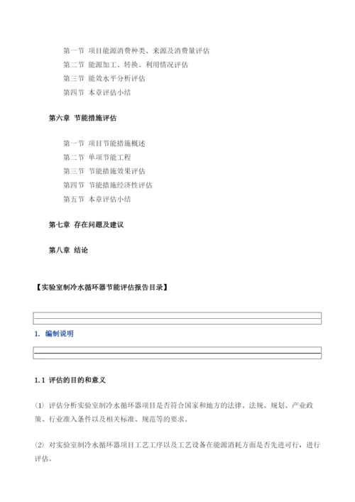 实验室制冷水循环器项目节能评估报告模板.docx