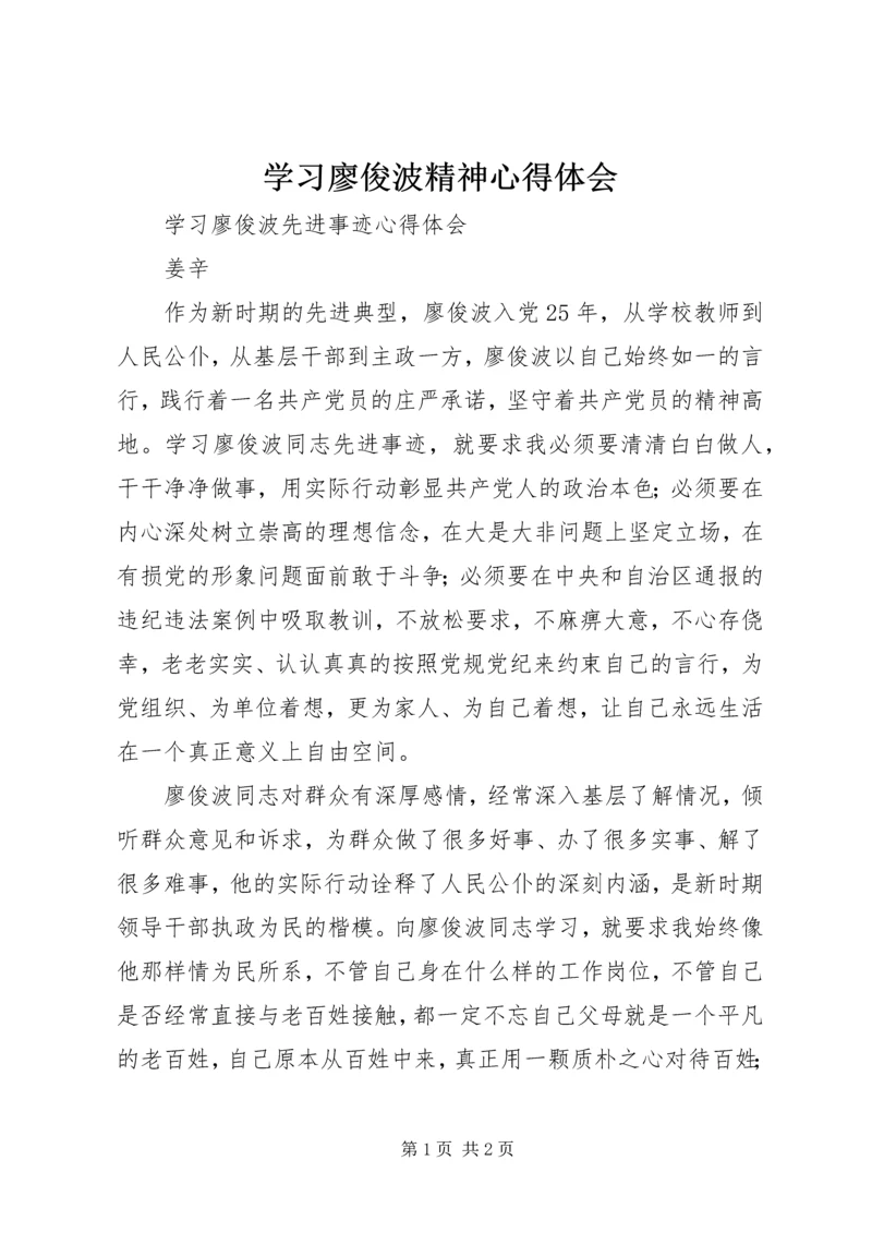 学习廖俊波精神心得体会 (5).docx