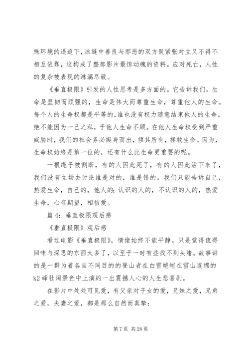 垂直极限观后感优选12篇.docx