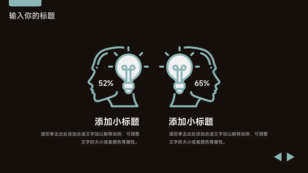 绿色暗色简洁年终总结汇报PPT模板