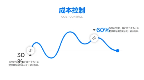 蓝色商务风汇报总结展示办公室通用PPT模板