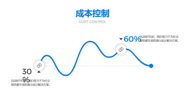 蓝色商务风汇报总结展示办公室通用PPT模板
