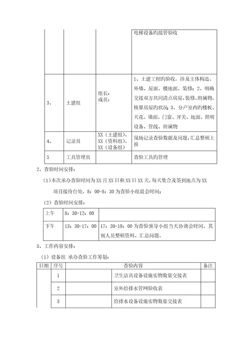 物业承接查验标准流程