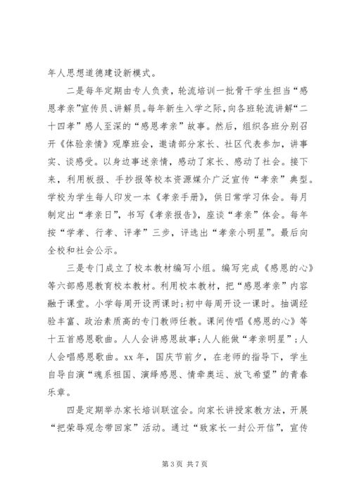 未成年人思想道德建设的工作汇报.docx