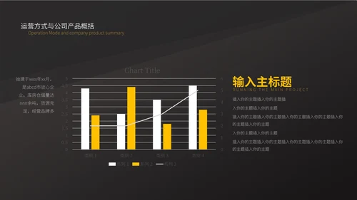 黑色简约商业计划书PPT模板