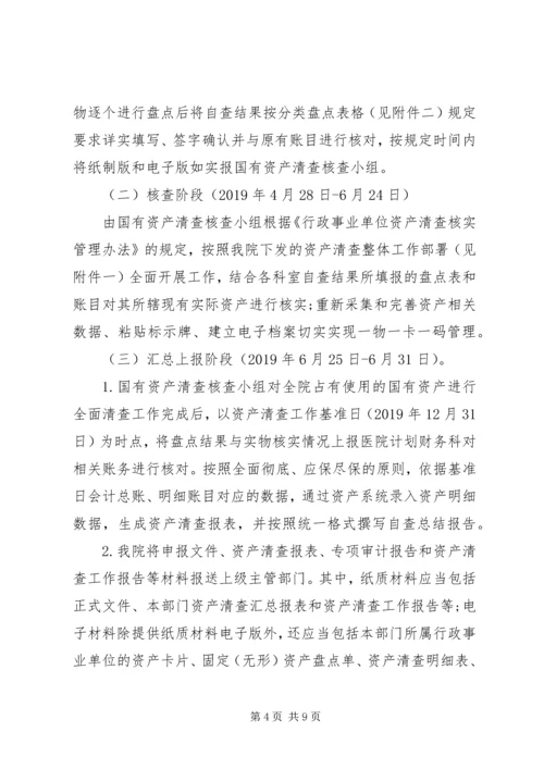 国有资产清查工作报告参考.docx