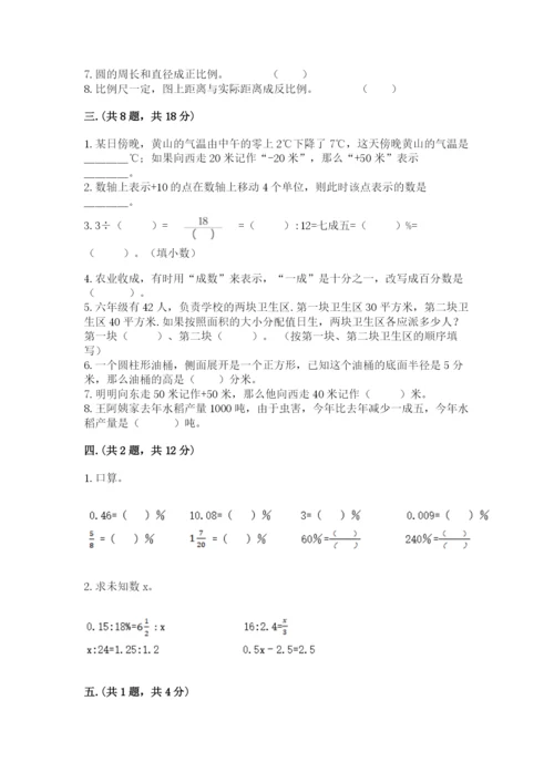 苏教版数学小升初模拟试卷精品【名师推荐】.docx