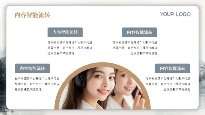 棕色水墨风教学课件中的任务驱动教学PPT模板