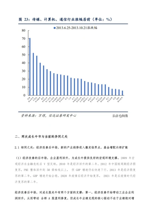 股市专题研究报告-2010和2013年成长牛的不同结局.docx