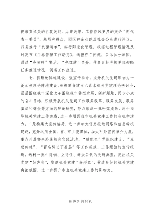 机关工委年度党建工作要点.docx